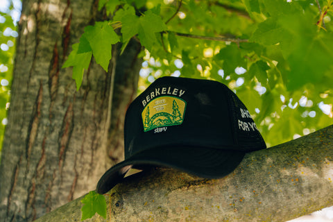 black SUFY Berkeley trucker